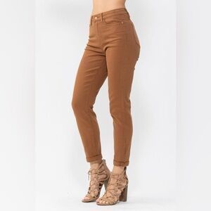 Judy Blue High Waist Brown Slim 14W